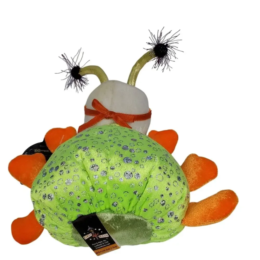 FIRST AND MAIN Vintage 2002 HALLOWEEN HUG A BUG PLUSH ANIMAL BOOGIE MAN 6 Inch
